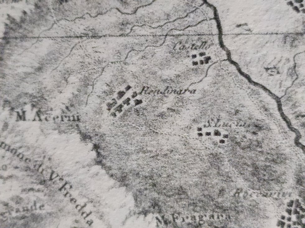 mappa antica Rendinara